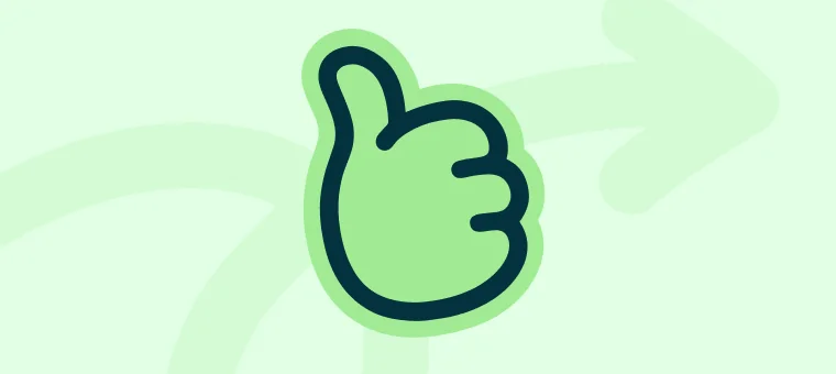 엄지 척 일러스트